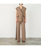 【グレース コンチネンタル/GRACE CONTINENTAL】のバイカラーニットパンツ ベージュ|ID: prp329100004671400 ipo3291000000033769746