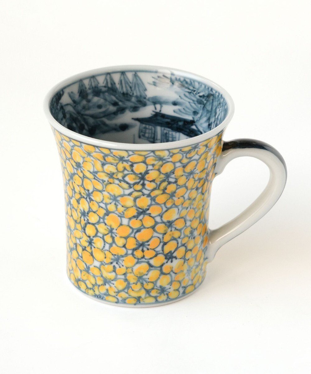【たち吉/TACHIKICHI】の【たち吉】山水山吹文 マグ 京焼・清水焼 インテリア・キッズ・メンズ・レディースファッション・服の通販 founy(ファニー) 　ファッション　Fashion　レディースファッション　Fashion for Women　グラス　Glass, Eyewear　タンブラー　Tumbler, Travel Mug　イエロー|ID: prp329100004671443 ipo3291000000034283370