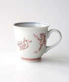 【たち吉/TACHIKICHI】の【たち吉】鳥獣戯画 マグ 赤絵〈1個〉 京焼・清水焼 ホワイト×レッド|ID: prp329100004671445 ipo3291000000034283374