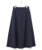 【ジェイプレスヨークストリート/J.PRESS YORK STREET】の【WOMEN】ワンウォッシュリネンコットン スカート ネイビー系|ID: prp329100004671481 ipo3291000000033770136