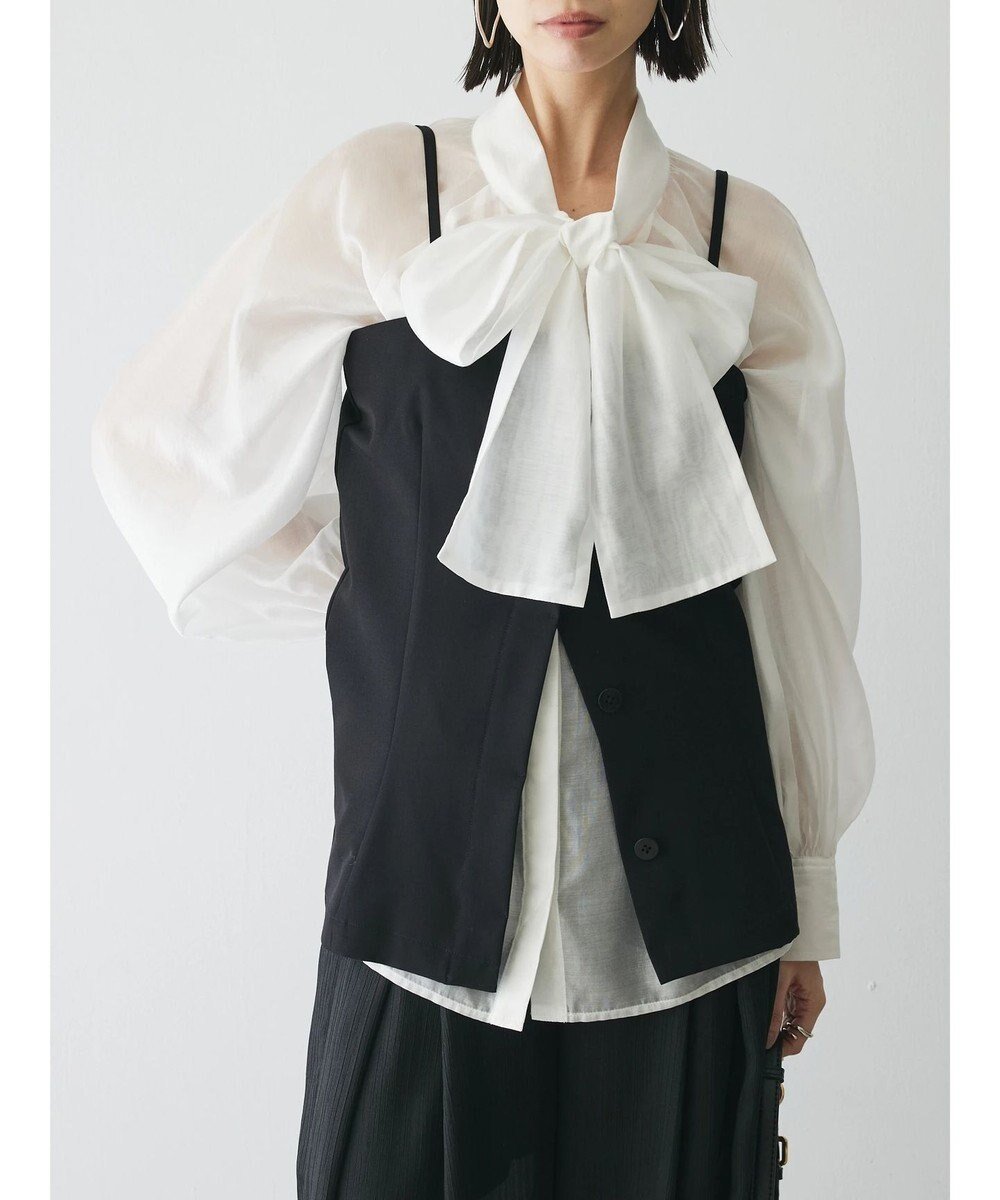 【グリーンパークス/Green Parks】のAnriettMusee キャミビスチェ インテリア・キッズ・メンズ・レディースファッション・服の通販 founy(ファニー) 　ファッション　Fashion　レディースファッション　Fashion for Women　トップス・カットソー　Cut & Sew Tops　キャミソール&ノースリーブ　Camisoles & Sleeveless Tops　ビスチェ　Bustiers & Corset Tops / Layered Bustier Style　エレガント 上品　Elegant　春　Spring　キャミソール　Camisole, Spaghetti Strap Top　シンプル　Simple, Minimal　ビスチェ　Bustier, Corset Top　フランス　France, French　フロント　Front, Front Design　ポケット　Pocket, Pocket Detail　ラップ　Wrap, Wrap Design　S/S・春夏　SS, Spring/Summer, Warm Season　夏　Summer　ビジネス 仕事 通勤　Business / Work / Commuting　Black|ID: prp329100004671506 ipo3291000000034283575