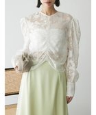 【グリーンパークス/Green Parks】のAnriettMusee 花柄オパールシャーリングブラウス Off White|ID: prp329100004671523 ipo3291000000033770348