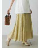【グリーンパークス/Green Parks】のAnriettMusee ドットフレアーロングスカート Lime Green|ID: prp329100004671537 ipo3291000000034281011