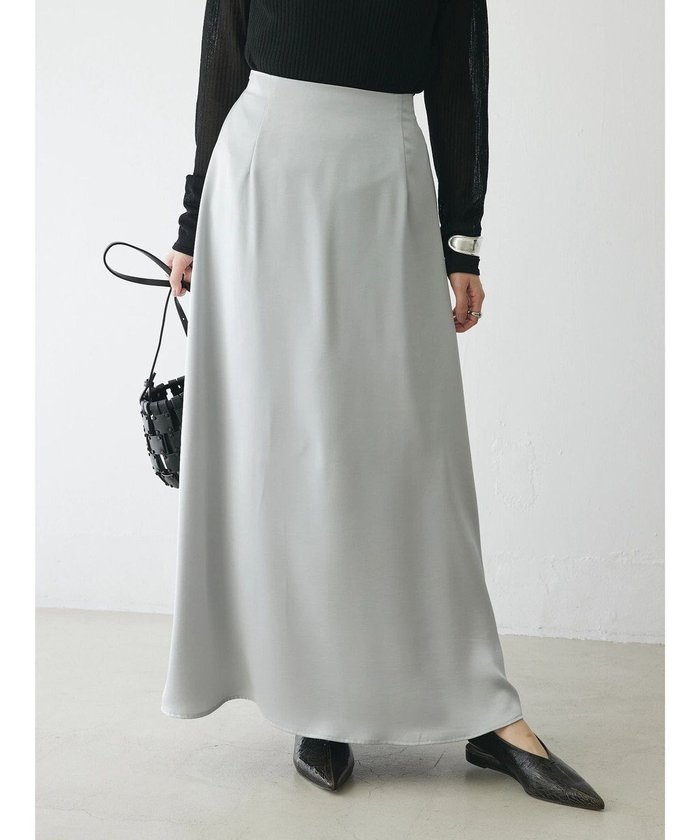 【グリーンパークス/Green Parks】のAnriettMusee サテンナロースカート インテリア・キッズ・メンズ・レディースファッション・服の通販 founy(ファニー) https://founy.com/ ファッション Fashion レディースファッション Fashion for Women スカート Skirts エレガント 上品 Elegant 春 Spring サテン Satin, Glossy Fabric シンプル Simple, Minimal スリット Slit, Slit Detail フランス France, French ポケット Pocket, Pocket Detail ロング Long, Long-Length S/S・春夏 SS, Spring/Summer, Warm Season 夏 Summer ビジネス 仕事 通勤 Business / Work / Commuting |ID: prp329100004671540 ipo3291000000034281012