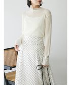 【グリーンパークス/Green Parks】のAnriettMusee ラメ切替スリーブリブシアーニット Off White|ID: prp329100004671544 ipo3291000000033770430