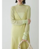 【グリーンパークス/Green Parks】のAnriettMusee ラメ切替スリーブリブシアーニット Lime Green|ID: prp329100004671544 ipo3291000000033770436