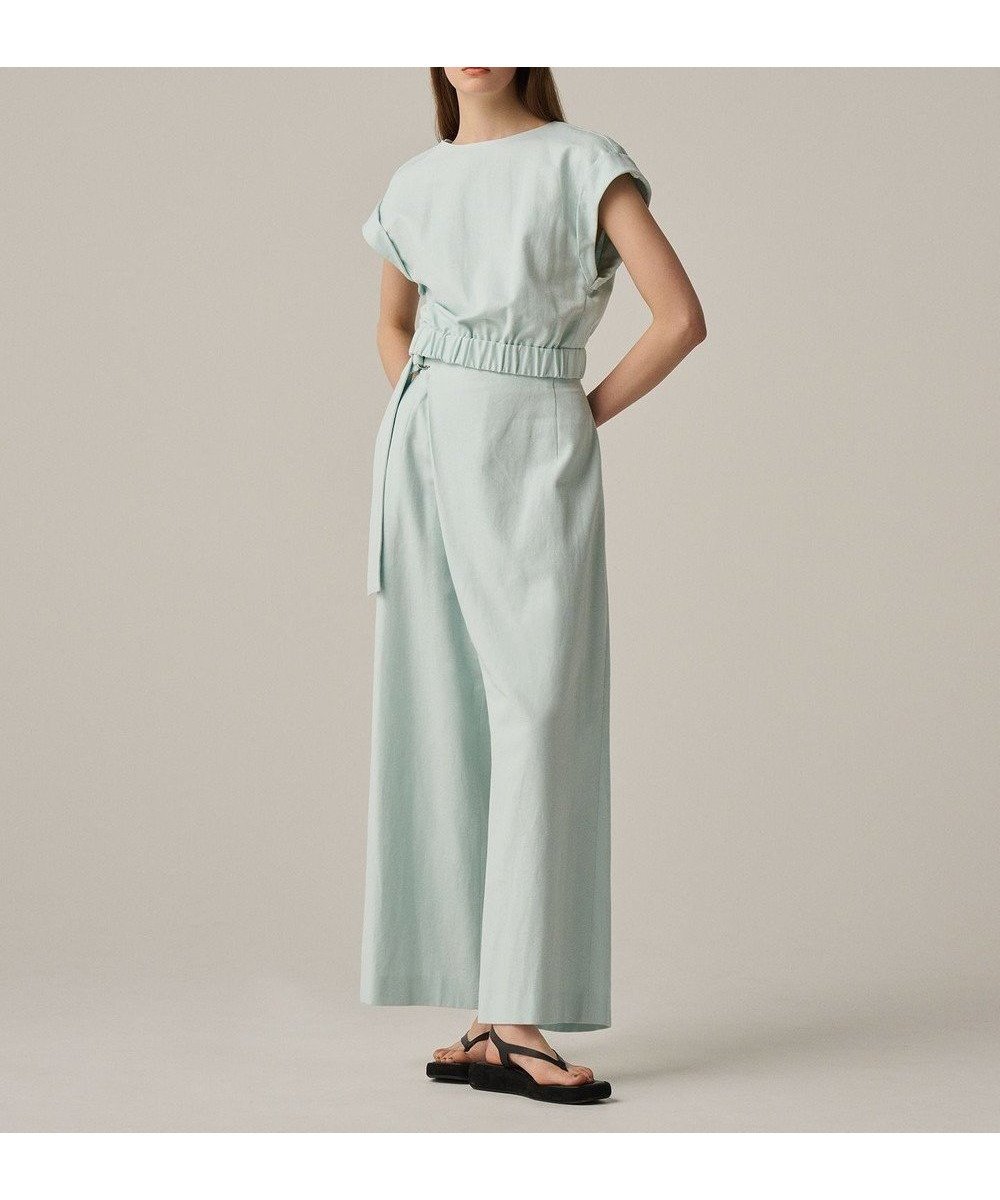 【アンクレイヴ/uncrave】の【手洗い可】コットンリネンツイル パンツ(uncrave WHITE) インテリア・キッズ・メンズ・レディースファッション・服の通販 founy(ファニー) 　ファッション　Fashion　レディースファッション　Fashion for Women　パンツ　Pants & Trousers　春　Spring　シンプル　Simple, Minimal　セットアップ　Set-Up, Coordinated Outfit　雑誌　Magazine, Fashion Magazine　タンブラー　Tumbler, Travel Mug　ツイル　Twist, Twisted Detail　フロント　Front, Front Design　リネン　Linen, Linen Fabric　S/S・春夏　SS, Spring/Summer, Warm Season　夏　Summer　サックス|ID: prp329100004671549 ipo3291000000034281048