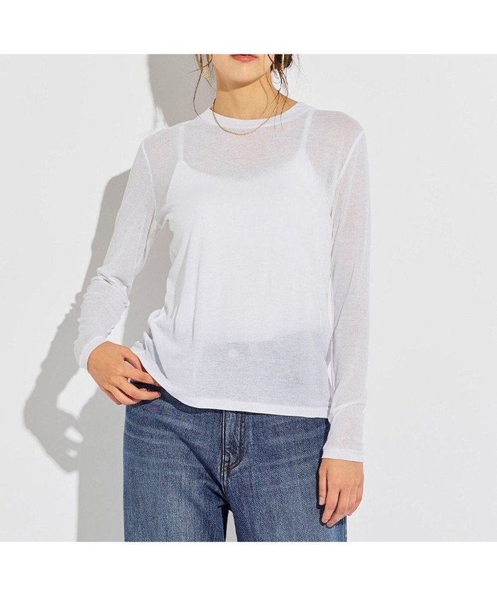 【ベイジ,/BEIGE,】のSORE / クルーネックカットソー インテリア・キッズ・メンズ・レディースファッション・服の通販 founy(ファニー) https://founy.com/ ファッション Fashion レディースファッション Fashion for Women トップス・カットソー Cut & Sew Tops シャツ・ブラウス・オフィスカジュアル Elegant Blouses & Button-Ups ロングTシャツ・Tシャツ Longline T-Shirts & Tees カットソー・ベーシックTシャツ Cut-and-Sewn Tops / Stretch Tees & Basics インナー Innerwear カットソー Cut and Sewn Top シアー Sheer, See-Through ジャケット Jacket, Outerwear 夏 Summer S/S・春夏 SS, Spring/Summer, Warm Season A/W・秋冬 Autumn/Winter |ID: prp329100004671561 ipo3291000000034281064