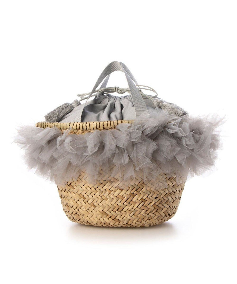 【アンビリオン/UNBILLION】のカカトゥ kakatoo / チュールフリンジカゴバッグ インテリア・キッズ・メンズ・レディースファッション・服の通販 founy(ファニー) 　ファッション　Fashion　レディースファッション　Fashion for Women　バッグ　Bags　巾着　Drawstring Bag, Kinchaku　シンプル　Simple, Minimal　財布　Wallet, Purse　ハンド　Hand, Handmade　バレエ　Ballet, Ballet Style　フェミニン　Feminine, Girly　フリル　Frill, Ruffle　ポケット　Pocket, Pocket Detail　再入荷　Restock / Back in Stock　GY|ID: prp329100004671585 ipo3291000000034778906