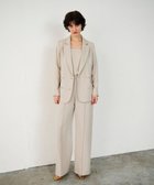 【グレース コンチネンタル/GRACE CONTINENTAL】の麻調バックギャザージャケット ベージュ|ID: prp329100004671659 ipo3291000000033770944