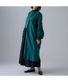 【ムーク/muuc】の〈コットン100%強撚糸〉〈2WAY〉〈遠州織物の工場で織られた上質な生地〉〈シースルー〉〈ドライタッチ〉コットンドビーギャザー 羽織り&ワンピースドレス グリーン|ID: prp329100004671660 ipo3291000000034283631