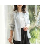 【ジェイ プレス/J.PRESS】の【洗える】コットンアセVis ストライプ シャツカラー ブラウス ダルブルー系1|ID: prp329100004671671 ipo3291000000034283749