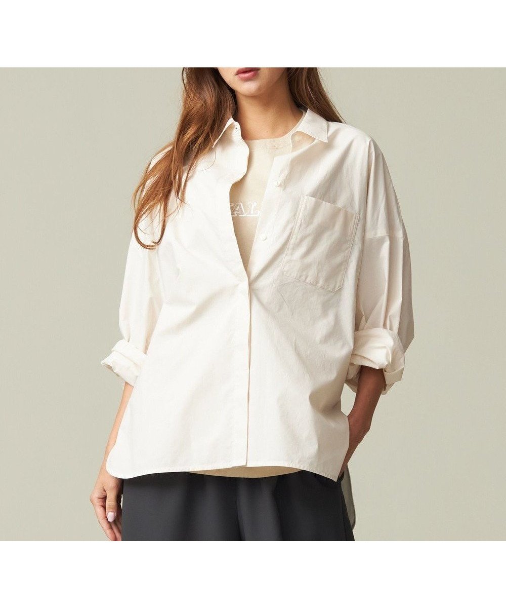 【ジェイプレスヨークストリート/J.PRESS YORK STREET】の【WOMEN】コットンタイプライター バックドレープブラウス インテリア・キッズ・メンズ・レディースファッション・服の通販 founy(ファニー) 　ファッション　Fashion　レディースファッション　Fashion for Women　トップス・カットソー　Cut & Sew Tops　シャツ・ブラウス・オフィスカジュアル　Elegant Blouses & Button-Ups　おすすめ　Recommended / Our Picks　ジャケット　Jacket, Outerwear　スタンダード　Standard, Basic　タイプライター　Typewriter Fabric, Crisp Cotton　ドレープ　Drape, Draping Fabric　夏　Summer　春　Spring　S/S・春夏　SS, Spring/Summer, Warm Season　アイボリー系|ID: prp329100004671678 ipo3291000000033771027