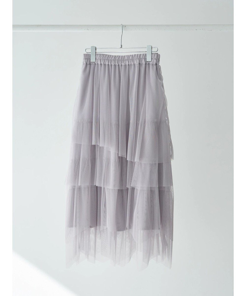 【アースミュージックアンドエコロジー/earth music&ecology】のランダムヘムチュールスカート インテリア・キッズ・メンズ・レディースファッション・服の通販 founy(ファニー) 　ファッション　Fashion　レディースファッション　Fashion for Women　スカート　Skirts　おすすめ　Recommended / Our Picks　シンプル　Simple, Minimal　ペチコート　Petticoat, Underskirt　ポケット　Pocket, Pocket Detail　夏　Summer　春　Spring　S/S・春夏　SS, Spring/Summer, Warm Season　Light Gray|ID: prp329100004671682 ipo3291000000034283789