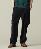 【ジェイプレスヨークストリート/J.PRESS YORK STREET】の【UNISEX】ジャージライクツイル カーゴパンツ ブラック系|ID: prp329100004671701 ipo3291000000034283860