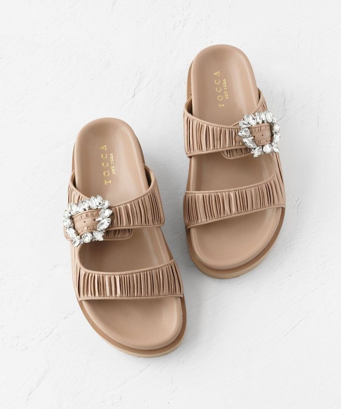 【トッカ/TOCCA】のBIJOUX SPORTS SANDALS サンダル インテリア・キッズ・メンズ・レディースファッション・服の通販 founy(ファニー) https://founy.com/ ファッション Fashion レディースファッション Fashion for Women スポーツウェア Functional & Stylish Sportswear サンダル&ミュール Sandals & Mules 2024年 2024 2024春夏・S/S Spring/Summer 2024 SS24 カッティング Cutting Detail サテン Satin, Glossy Fabric サンダル Sandals, Summer Shoes ストーン Stone, Gem-Like スポーツ Sports, Activewear ビジュー Bijou, Jewel-like Accent リュクス Luxury, Elegant, High-End, Chic 夏 Summer 春 Spring S/S・春夏 SS, Spring/Summer, Warm Season |ID: prp329100004671738 ipo3291000000034285010