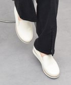 【インター ショシュール/INTER-CHAUSSURES】の【BUSSOLA】撥水レザースリッポンスニーカー アイボリー|ID: prp329100004671744 ipo3291000000033771329