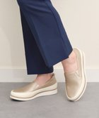 【インター ショシュール/INTER-CHAUSSURES】の【BUSSOLA】撥水レザースリッポンスニーカー ゴールド|ID: prp329100004671744 ipo3291000000034411134