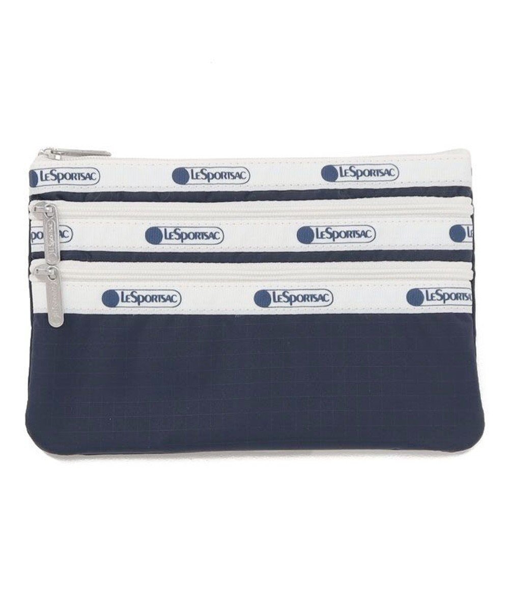 【レスポートサック/LeSportsac】の3ZIP COSMETIC/スペクテイターディープブルー インテリア・キッズ・メンズ・レディースファッション・服の通販 founy(ファニー) 　ファッション　Fashion　レディースファッション　Fashion for Women　ミニ財布・二つ折り財布　Wallets & Card Cases　ポーチ&ミニバッグ　Pouches & Mini Bags　アウトドア　Outdoor Clothing　シンプル　Simple, Minimal　スポーツ　Sports, Activewear　スポーティ　Sporty, Casual Athletic　スリム　Slim, Slim Fit　財布　Wallet, Purse　トラベル　Travel, Travel Gear　人気　Popular, Best Seller　フラット　Flat, Flat Shoes　プリント　Print, Printed Pattern　ポケット　Pocket, Pocket Detail　ポーチ　Pouch, Small Case　無地　Plain, Solid Color　おすすめ　Recommended / Our Picks　旅行　Travel　ビジネス 仕事 通勤　Business / Work / Commuting　スペクテイターディープブルー|ID: prp329100004671759 ipo3291000000033771392