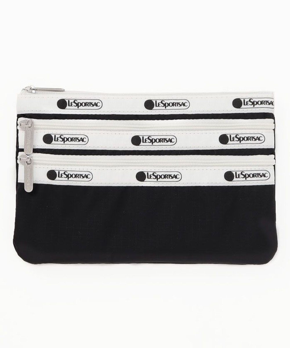 【レスポートサック/LeSportsac】の3ZIP COSMETIC/スペクテイターブラック インテリア・キッズ・メンズ・レディースファッション・服の通販 founy(ファニー) 　ファッション　Fashion　レディースファッション　Fashion for Women　ミニ財布・二つ折り財布　Wallets & Card Cases　ポーチ&ミニバッグ　Pouches & Mini Bags　アウトドア　Outdoor Clothing　シンプル　Simple, Minimal　スポーツ　Sports, Activewear　スポーティ　Sporty, Casual Athletic　スリム　Slim, Slim Fit　財布　Wallet, Purse　トラベル　Travel, Travel Gear　人気　Popular, Best Seller　フラット　Flat, Flat Shoes　プリント　Print, Printed Pattern　ポケット　Pocket, Pocket Detail　ポーチ　Pouch, Small Case　無地　Plain, Solid Color　おすすめ　Recommended / Our Picks　旅行　Travel　ビジネス 仕事 通勤　Business / Work / Commuting　スペクテイターブラック|ID: prp329100004671760 ipo3291000000033771395