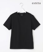 【23区/NIJYUSANKU】の【エステータ】スーピマコットン プレミアムジャージー 半袖Tシャツ ブラック系|ID: prp329100004671765 ipo3291000000033771412