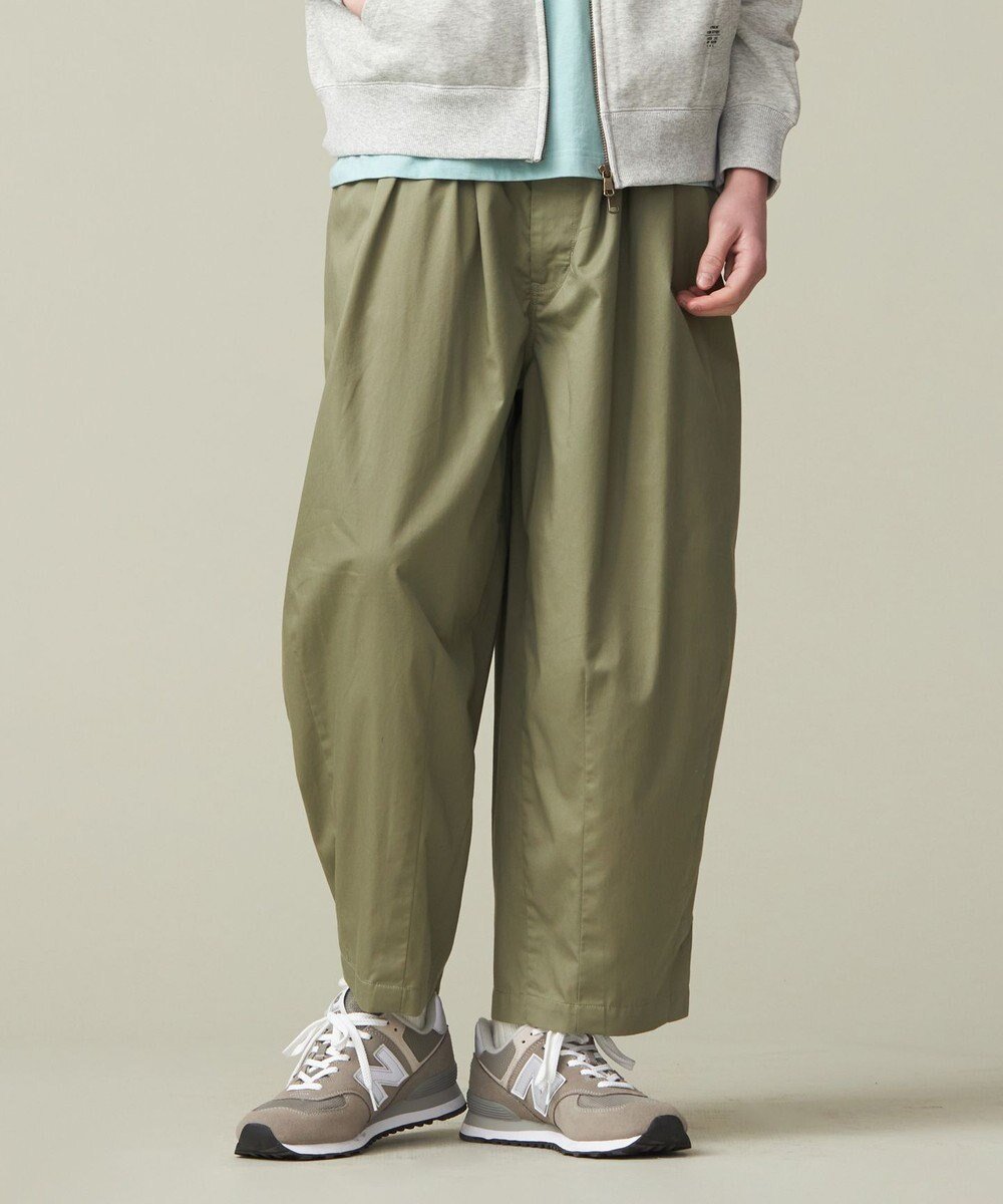 【ジェイプレスヨークストリート/J.PRESS YORK STREET】の【UNISEX】バギーフィットパンツ インテリア・キッズ・メンズ・レディースファッション・服の通販 founy(ファニー) 　ファッション　Fashion　レディースファッション　Fashion for Women　パンツ　Pants & Trousers　ユニセックス　Unisex, Genderless　テーパード　Tapered, Tapered Pants　ブルゾン　Blouson, Bomber Jacket　ワイド　Wide, Wide Fit　夏　Summer　定番　Standard, Basic Item　S/S・春夏　SS, Spring/Summer, Warm Season　A/W・秋冬　Autumn/Winter　軽量　Lightweight, Ultra Light　カーキ系|ID: prp329100004671776 ipo3291000000034285323