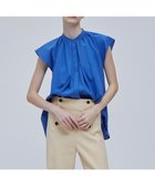 【ベイジ,/BEIGE,】のLUCILLE / バンドカラーブラウス 人気、トレンドファッション・服の通販 founy(ファニー) ファッション Fashion レディースファッション Fashion for Women トップス・カットソー Cut & Sew Tops シャツ・ブラウス・オフィスカジュアル Elegant Blouses & Button-Ups ギャザー Gathered, Ruffled ストレッチ Stretch, Stretchy Fabric ボトム Bottoms, Lower Wear ワイド Wide, Wide Fit ビジネス 仕事 通勤 Business / Work / Commuting 夏 Summer 春 Spring S/S・春夏 SS, Spring/Summer, Warm Season thumbnail Blue|ID: prp329100004671777 ipo3291000000036223577