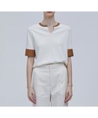 【ベイジ,/BEIGE,】のNADIA / ブラウスニットトップス Ecru x Camel|ID: prp329100004671788 ipo3291000000034285432