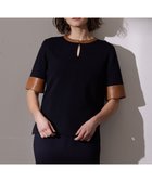 【ベイジ,/BEIGE,】のNADIA / ブラウスニットトップス Navy x Camel|ID: prp329100004671788 ipo3291000000034285433