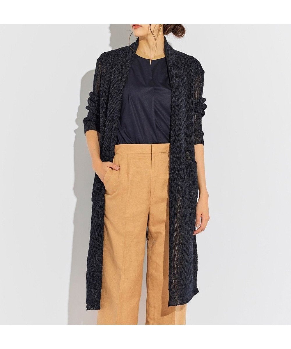 【ベイジ,/BEIGE,】の【Precious 6月号掲載】 OPTICAL / ロングカーディガン インテリア・キッズ・メンズ・レディースファッション・服の通販 founy(ファニー) 雑誌掲載アイテム Magazine Picks & Fashion Features ファッション雑誌 Fashion Magazines プレシャス Precious ファッション Fashion レディースファッション Fashion for Women トップス・カットソー Cut & Sew Tops カーディガン・羽織り Layered Style Cardigans 6月号 June Issue, Jun. Edition カーディガン Cardigan, Knitwear シンプル Simple, Minimal タンク Tank Top, Sleeveless Top バランス Balance, Style Balance リラックス Relax, Relaxed Fit ロング Long, Long-Length 夏 Summer 春 Spring S/S・春夏 SS, Spring/Summer, Warm Season 雑誌 Magazine, Fashion Magazine Navy|ID: prp329100004671791 ipo3291000000034285480