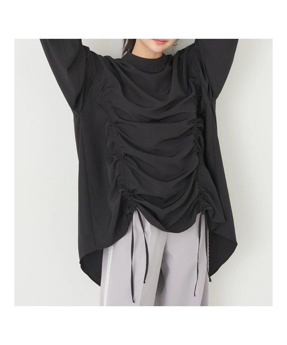 【アースミュージックアンドエコロジー/earth music&ecology】のドロストチュニックブラウス 人気、トレンドファッション・服の通販 founy(ファニー) 　ファッション　Fashion　レディースファッション　Fashion for Women　トップス・カットソー　Cut & Sew Tops　シャツ・ブラウス・オフィスカジュアル　Elegant Blouses & Button-Ups　スリーブ　Sleeve, Long Sleeve / Short Sleeve　チュニック　Tunic, Long Top　ドレープ　Drape, Draping Fabric　ポケット　Pocket, Pocket Detail　夏　Summer　春　Spring　S/S・春夏　SS, Spring/Summer, Warm Season　 other-1|ID: prp329100004671916 ipo3291000000033771701