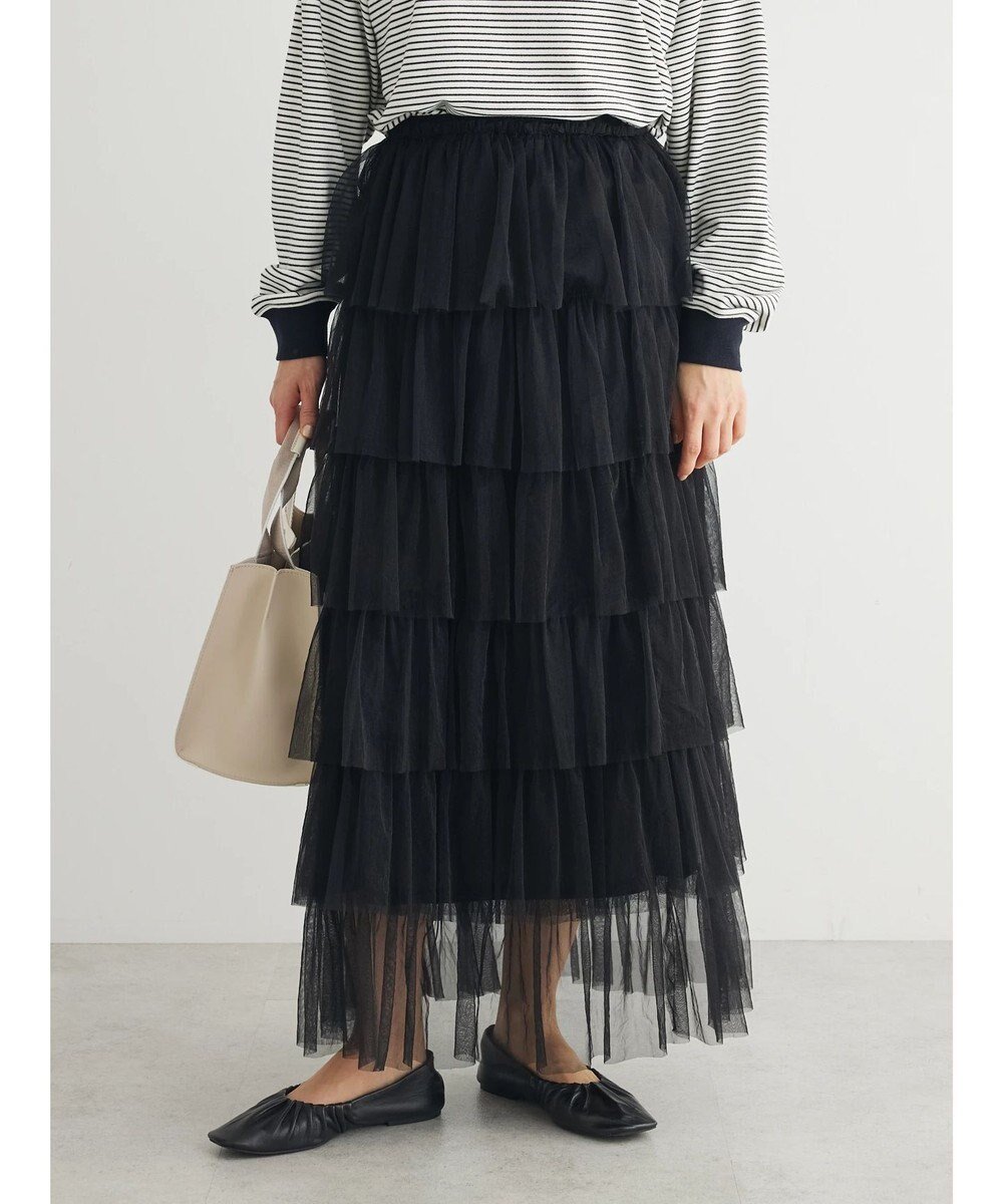 【グリーンパークス/Green Parks】の・ELENCARE DUE ティアードラメチュールスカート 人気、トレンドファッション・服の通販 founy(ファニー) 　ファッション　Fashion　レディースファッション　Fashion for Women　スカート　Skirts　チュール　Tulip, Tulip Motif　ティアードスカート　Tiered Skirt, Flounced Skirt　ポケット　Pocket, Pocket Detail　ミックス　Mix, Mixed Style　夏　Summer　春　Spring　S/S・春夏　SS, Spring/Summer, Warm Season　 other-1|ID: prp329100004671992 ipo3291000000034286099