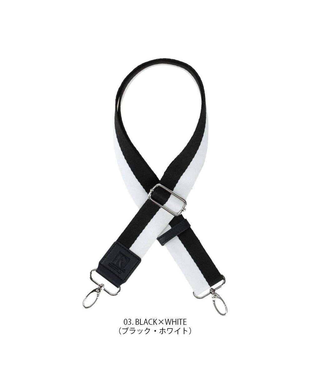 【ルートート/ROOTOTE】の0673【ショルダーストラップ】OP.ストラップ.パターン-24-A インテリア・キッズ・メンズ・レディースファッション・服の通販 founy(ファニー) 　ファッション　Fashion　レディースファッション　Fashion for Women　カメラ　Camera Accessories　ショルダー　Shoulder, Shoulder Strap　シンプル　Simple, Minimal　パターン　Pattern, Design Print　ラップ　Wrap, Wrap Design　ワンポイント　One Point, Statement Accent　新作・新入荷　New Arrivals / New In　03:ブラック×ホワイト|ID: prp329100004672029 ipo3291000000034242459
