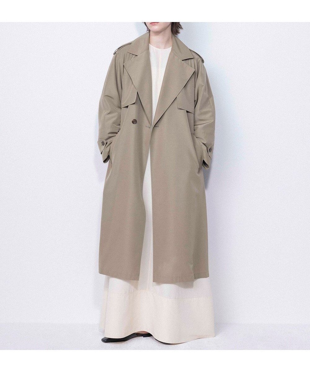 【ネイヴ/NAVE】の【ReNAVE・セットアップ可/撥水加工/防シワ】ポリエステルタッサー コート インテリア・キッズ・メンズ・レディースファッション・服の通販 founy(ファニー)  ファッション Fashion レディースファッション Fashion for Women アウター Coat / Outerwear Collection コート・ロングコート・ピーコート Long Coats, Peacoats & More レディースジャケット・軽アウター Jackets トレンチコート / 春秋の定番アウター Trench Coats 春 Spring 軽量 Lightweight, Ultra Light ジャケット Jacket, Outerwear セットアップ Set-Up, Coordinated Outfit S/S・春夏 SS, Spring/Summer, Warm Season 夏 Summer カーキ系|ID: prp329100004672051 ipo3291000000034286321