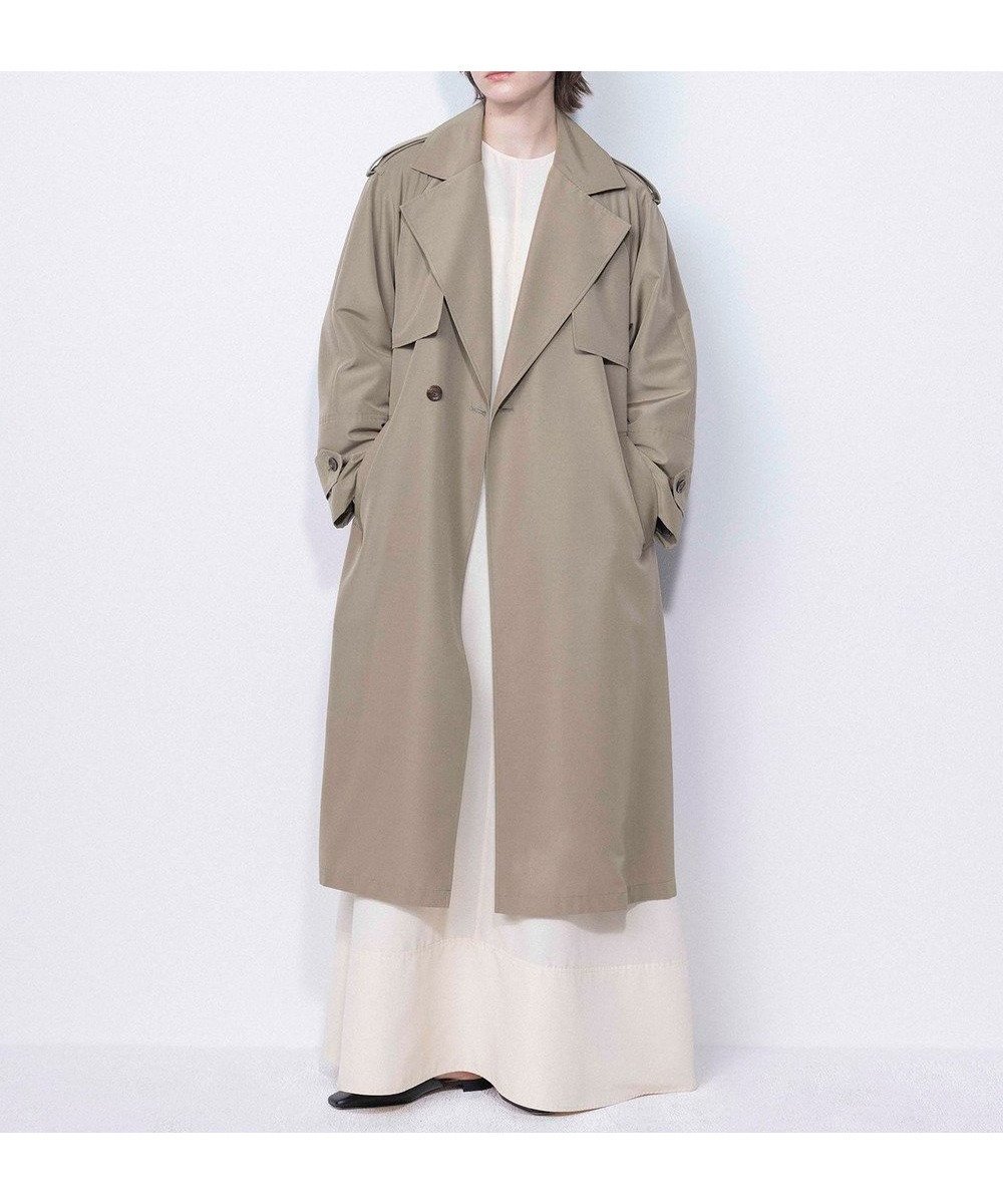 【ネイヴ/NAVE】の【ReNAVE・セットアップ可/撥水加工/防シワ】ポリエステルタッサー コート インテリア・キッズ・メンズ・レディースファッション・服の通販 founy(ファニー) 　ファッション　Fashion　レディースファッション　Fashion for Women　アウター　Coat / Outerwear Collection　コート・ロングコート・ピーコート　Long Coats, Peacoats & More　レディースジャケット・軽アウター　Jackets　トレンチコート / 春秋の定番アウター　Trench Coats　春　Spring　軽量　Lightweight, Ultra Light　ジャケット　Jacket, Outerwear　セットアップ　Set-Up, Coordinated Outfit　S/S・春夏　SS, Spring/Summer, Warm Season　夏　Summer　カーキ系|ID: prp329100004672051 ipo3291000000035570916