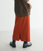 【クラフトスタンダードブティック/CRAFT STANDARD BOUTIQUE】のリブロングスカート Orange|ID: prp329100004672065 ipo3291000000033772289