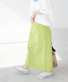 【クラフトスタンダードブティック/CRAFT STANDARD BOUTIQUE】のリブロングスカート Lime Green|ID: prp329100004672065 ipo3291000000034284506