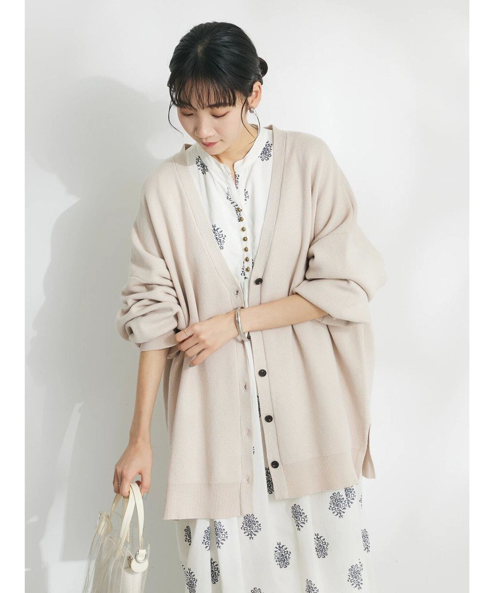 【クラフトスタンダードブティック/CRAFT STANDARD BOUTIQUE】のVネックBIGシルエットカーディガン 人気、トレンドファッション・服の通販 founy(ファニー) 　ファッション　Fashion　レディースファッション　Fashion for Women　トップス・カットソー　Cut & Sew Tops　カーディガン・羽織り　Layered Style Cardigans　Vネックトップス　V-Neck Tops / V-Cut Neckline Shirts　2024年　2024　2024春夏・S/S　Spring/Summer 2024 SS24　おすすめ　Recommended / Our Picks　カーディガン　Cardigan, Knitwear　スリット　Slit, Slit Detail　ビッグ　Big, Oversized　ポケット　Pocket, Pocket Detail　夏　Summer　春　Spring　S/S・春夏　SS, Spring/Summer, Warm Season　 other-1|ID: prp329100004672073 ipo3291000000034284520