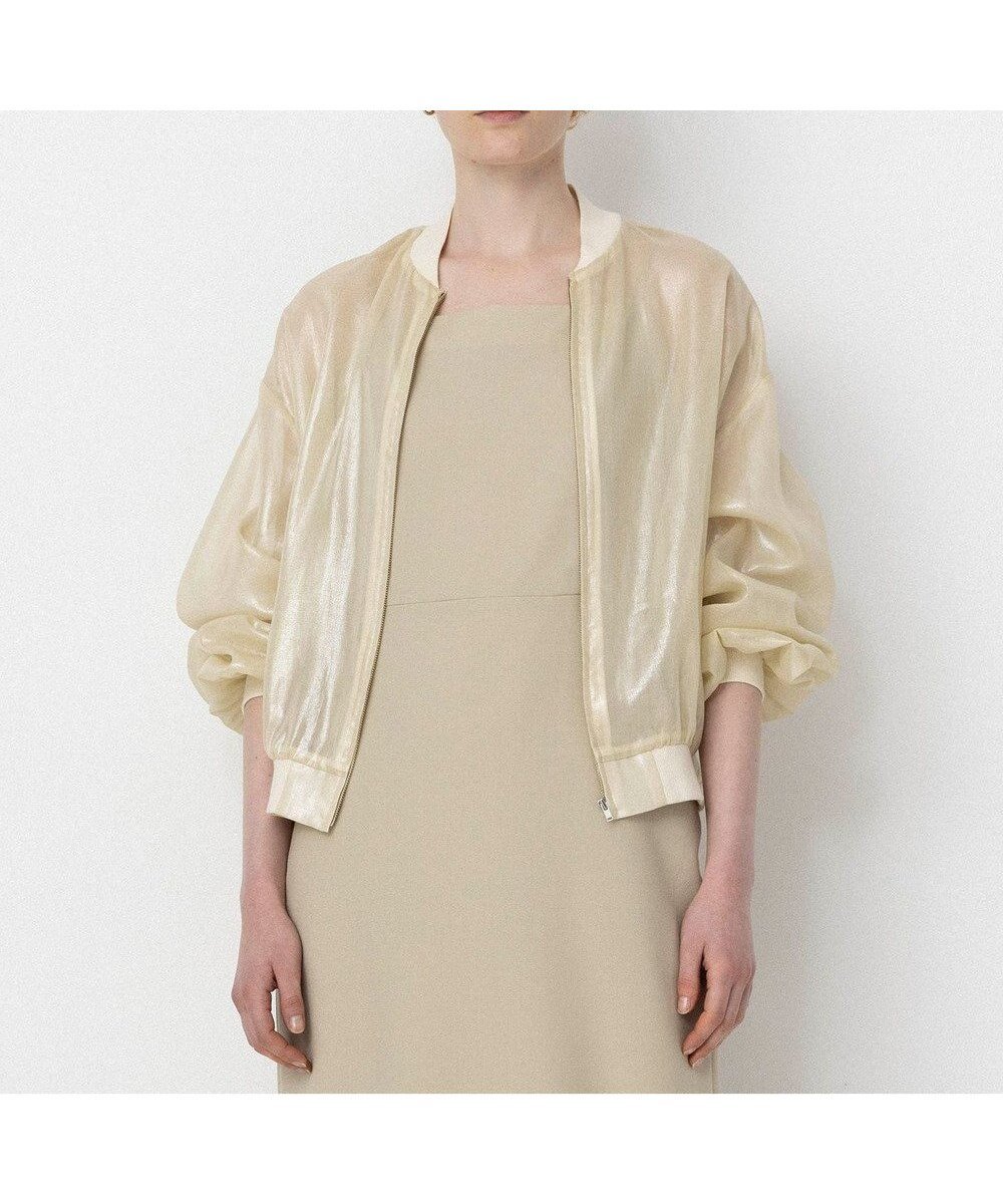 【ネイヴ/NAVE】の【Nave・シアー素材】ラメボイル ブルゾン 人気、トレンドファッション・服の通販 founy(ファニー)  ファッション Fashion レディースファッション Fashion for Women アウター Coat / Outerwear Collection レディースジャケット・軽アウター Jackets ブルゾンジャケット・スポーティアウター Blouson Jackets 春 Spring ギャザー Gathered, Ruffled シアー Sheer, See-Through シルバー Silver, Metallic Silver ジャケット Jacket, Outerwear パウダー Powder, Soft Tone ブルゾン Blouson, Bomber Jacket プリント Print, Printed Pattern S/S・春夏 SS, Spring/Summer, Warm Season 夏 Summer  other-1|ID: prp329100004672163 ipo3291000000034284915