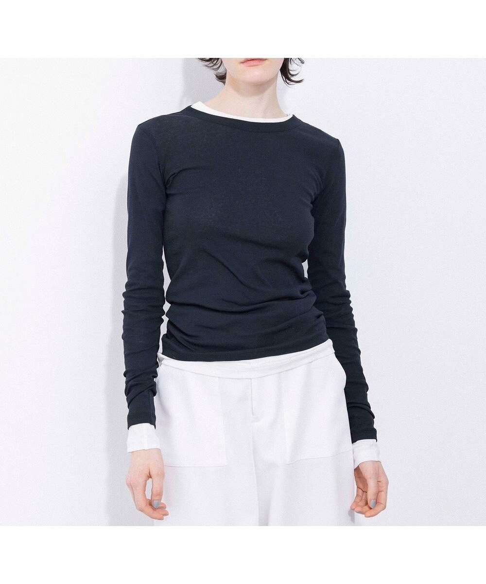 【ネイヴ/NAVE】の【Nave・洗える】ガーゼフライス ロングスリーブ インテリア・キッズ・メンズ・レディースファッション・服の通販 founy(ファニー)  ファッション Fashion レディースファッション Fashion for Women トップス・カットソー Cut & Sew Tops シャツ・ブラウス・オフィスカジュアル Elegant Blouses & Button-Ups ロングTシャツ・Tシャツ Longline T-Shirts & Tees カットソー・ベーシックTシャツ Cut-and-Sewn Tops / Stretch Tees & Basics カットソー Cut and Sewn Top シアー Sheer, See-Through スリーブ Sleeve, Long Sleeve / Short Sleeve タンク Tank Top, Sleeveless Top ロング Long, Long-Length 夏 Summer 春 Spring S/S・春夏 SS, Spring/Summer, Warm Season 洗える Machine Washable ブラック系|ID: prp329100004672165 ipo3291000000034284927