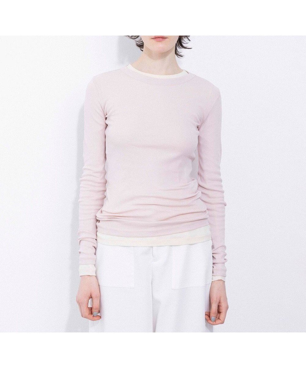 【ネイヴ/NAVE】の【Nave・洗える】ガーゼフライス ロングスリーブ インテリア・キッズ・メンズ・レディースファッション・服の通販 founy(ファニー)  ファッション Fashion レディースファッション Fashion for Women トップス・カットソー Cut & Sew Tops シャツ・ブラウス・オフィスカジュアル Elegant Blouses & Button-Ups ロングTシャツ・Tシャツ Longline T-Shirts & Tees カットソー・ベーシックTシャツ Cut-and-Sewn Tops / Stretch Tees & Basics カットソー Cut and Sewn Top シアー Sheer, See-Through スリーブ Sleeve, Long Sleeve / Short Sleeve タンク Tank Top, Sleeveless Top ロング Long, Long-Length 夏 Summer 春 Spring S/S・春夏 SS, Spring/Summer, Warm Season 洗える Machine Washable ピンク系|ID: prp329100004672165 ipo3291000000034284928