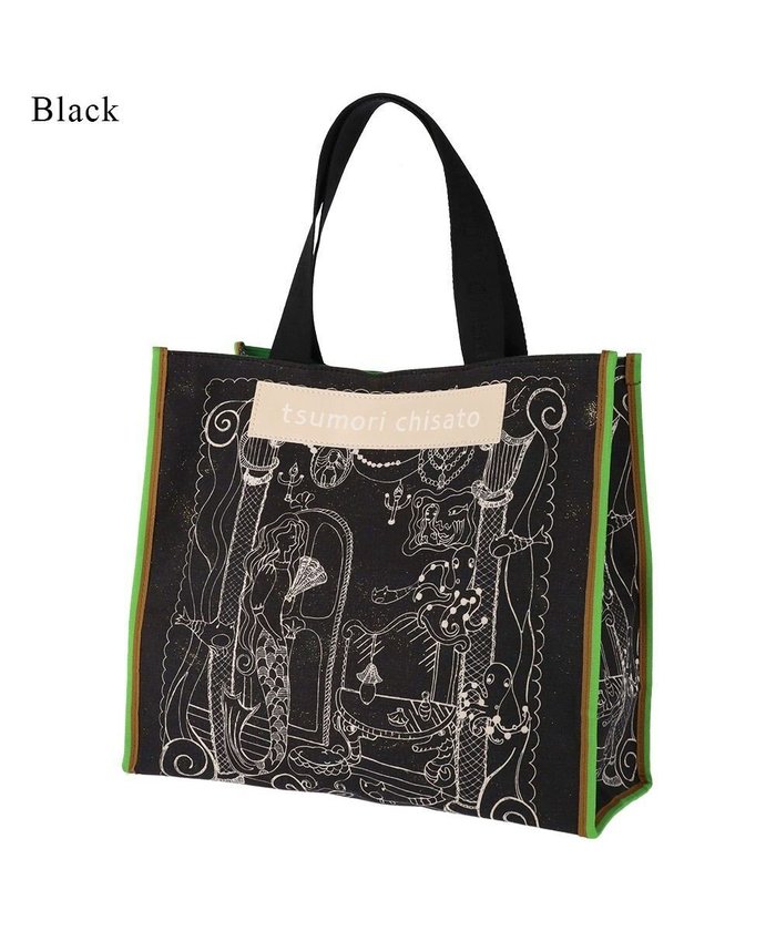 【ツモリチサト キャリー/tsumori chisato CARRY】のマーメイドルーム トートバッグ Lサイズ インテリア・キッズ・メンズ・レディースファッション・服の通販 founy(ファニー) https://founy.com/ ファッション Fashion レディースファッション Fashion for Women バッグ Bags グリッター Glitter, Sparkle プリント Print, Printed Pattern ポケット Pocket, Pocket Detail マーメイド Mermaid, Fishtail Silhouette |ID: prp329100004672213 ipo3291000000034286584
