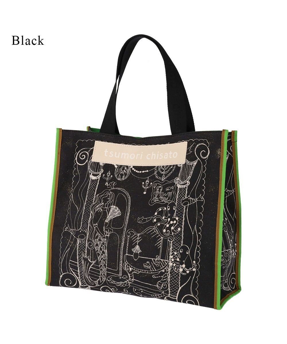 【ツモリチサト キャリー/tsumori chisato CARRY】のマーメイドルーム トートバッグ Lサイズ 人気、トレンドファッション・服の通販 founy(ファニー) ファッション Fashion レディースファッション Fashion for Women バッグ Bags グリッター Glitter, Sparkle プリント Print, Printed Pattern ポケット Pocket, Pocket Detail マーメイド Mermaid, Fishtail Silhouette other-1|ID: prp329100004672213 ipo3291000000034286584