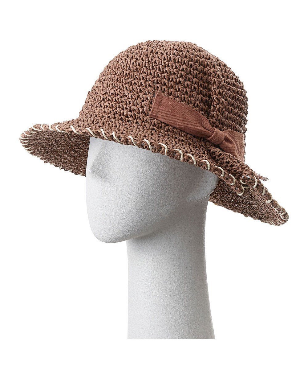 【ムーンバット/MOONBAT】のestaa ペーパー透かし編み コードクロッシェ/サイズ調整可 インテリア・キッズ・メンズ・レディースファッション・服の通販 founy(ファニー) ファッション Fashion レディースファッション Fashion for Women キャップ&ハット Hats & Caps ペーパー Paper, Kraft Paper 傘 Umbrella, Parasol 帽子 Hat, Headwear 透かし Cut-Out, Lacework ブラウン|ID: prp329100004672231 ipo3291000000034286663