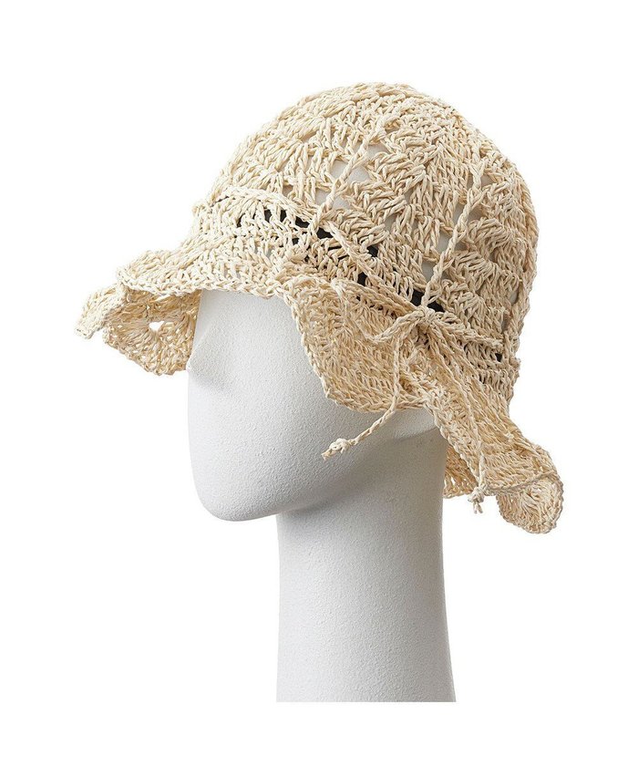 【ムーンバット/MOONBAT】のestaa ペーパー透かし編み チューリップハット/サイズ調整可 インテリア・キッズ・メンズ・レディースファッション・服の通販 founy(ファニー) https://founy.com/ ファッション Fashion レディースファッション Fashion for Women キャップ&ハット Hats & Caps チューリップ Tube, Tube Top ペーパー Paper, Kraft Paper 傘 Umbrella, Parasol 帽子 Hat, Headwear 透かし Cut-Out, Lacework |ID: prp329100004672232 ipo3291000000034286666