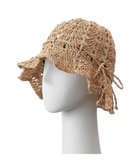 【ムーンバット/MOONBAT】のestaa ペーパー透かし編み チューリップハット/サイズ調整可 ベージュ|ID: prp329100004672232 ipo3291000000034286668