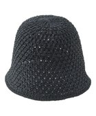 【ムーンバット/MOONBAT】の【洗える】estaa 細編み ベルバケット ブラック|ID: prp329100004672237 ipo3291000000034286679