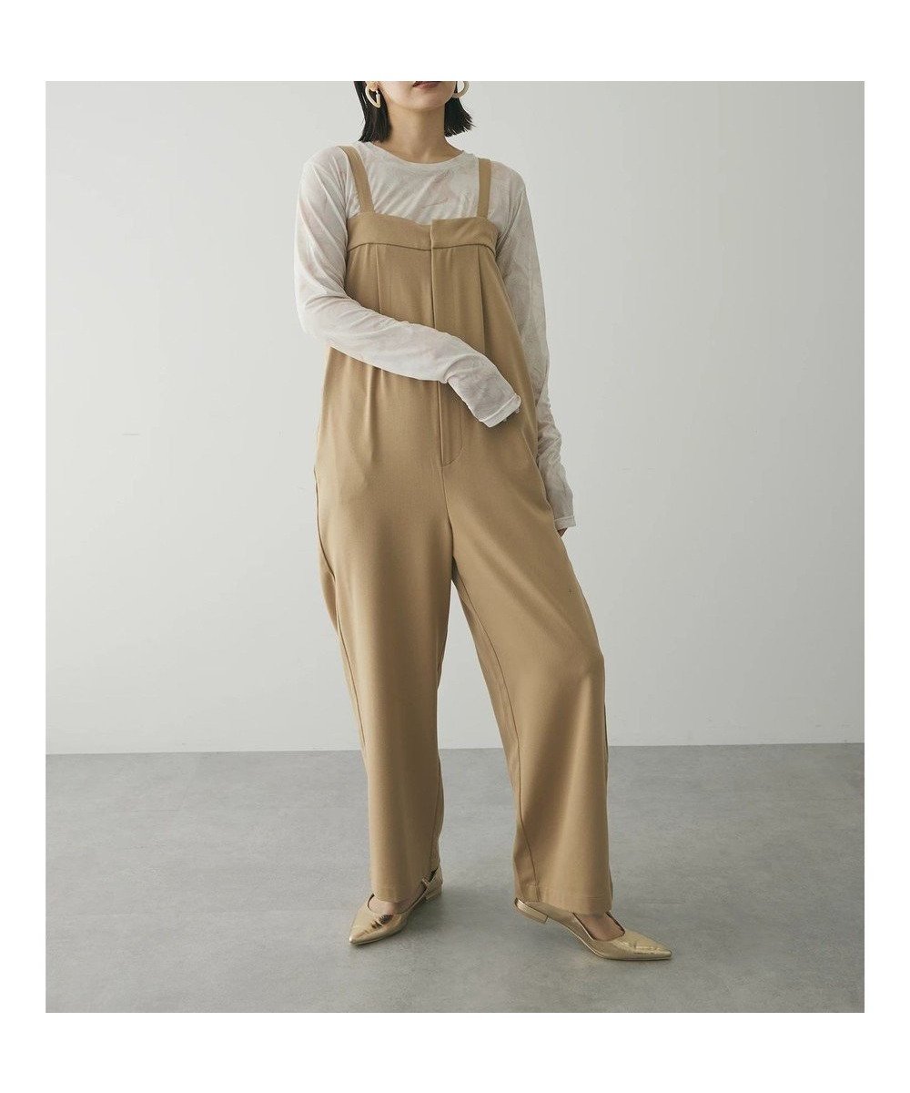 【グリーンパークス/Green Parks】のarmonia. ハイライズドサロペットパンツ インテリア・キッズ・メンズ・レディースファッション・服の通販 founy(ファニー) 　ファッション　Fashion　レディースファッション　Fashion for Women　イタリア　Italy　春　Spring　カットソー　Cut and Sewn Top　サロペット　Overalls, Salopette　ハイライズ　High Rise, High Waist　フィット　Fit, Slim Fit　ポケット　Pocket, Pocket Detail　ルーズ　Loose, Oversized　S/S・春夏　SS, Spring/Summer, Warm Season　おすすめ　Recommended / Our Picks　夏　Summer　2024年　2024　2024春夏・S/S　Spring/Summer 2024 SS24　Beige|ID: prp329100004672267 ipo3291000000033773081