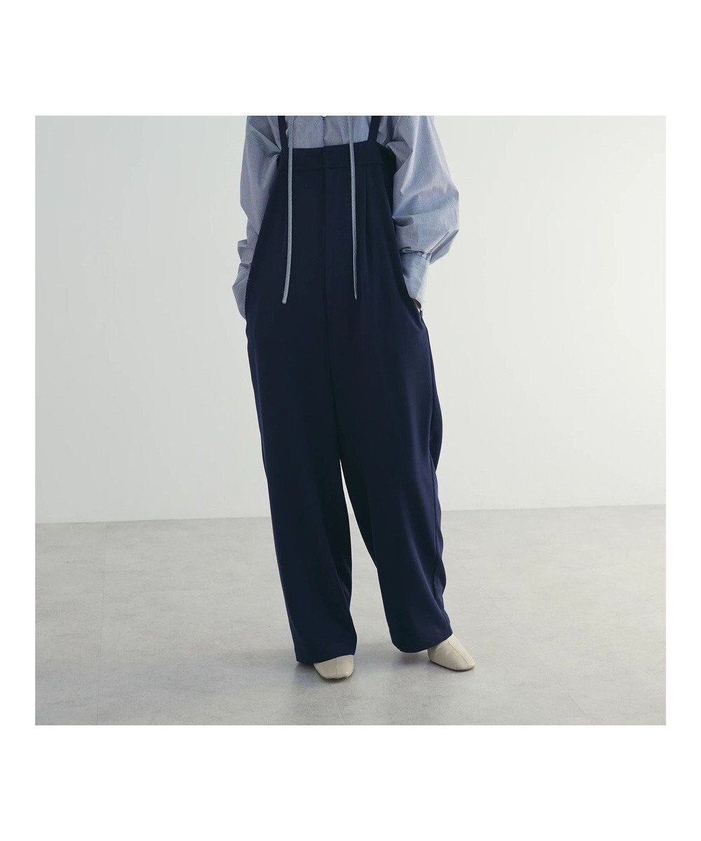 【グリーンパークス/Green Parks】のarmonia. ハイライズドサロペットパンツ インテリア・キッズ・メンズ・レディースファッション・服の通販 founy(ファニー) 　ファッション　Fashion　レディースファッション　Fashion for Women　イタリア　Italy　春　Spring　カットソー　Cut and Sewn Top　サロペット　Overalls, Salopette　ハイライズ　High Rise, High Waist　フィット　Fit, Slim Fit　ポケット　Pocket, Pocket Detail　ルーズ　Loose, Oversized　S/S・春夏　SS, Spring/Summer, Warm Season　おすすめ　Recommended / Our Picks　夏　Summer　2024年　2024　2024春夏・S/S　Spring/Summer 2024 SS24　Navy|ID: prp329100004672267 ipo3291000000033773083