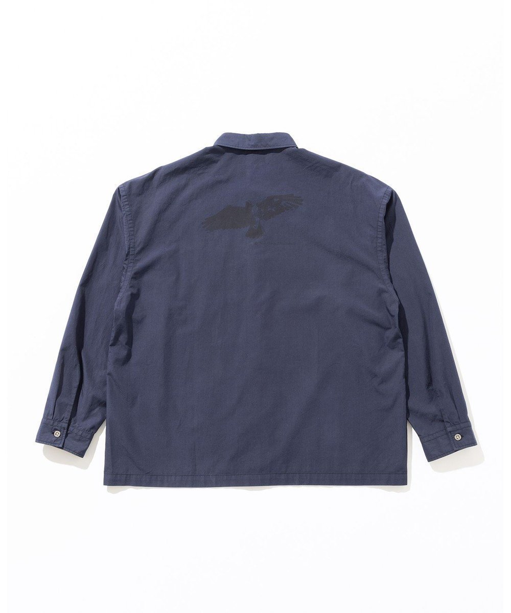 【ジョセフ アブード マウンテン/JOSEPH ABBOUD MOUNTAIN】の【テーム ヤルヴィモチーフ・サスティナブル・オーガニック】オーガニックブロードシャツ インテリア・キッズ・メンズ・レディースファッション・服の通販 founy(ファニー) 　ファッション　Fashion　レディースファッション　Fashion for Women　トップス・カットソー　Cut & Sew Tops　シャツ・ブラウス・オフィスカジュアル　Elegant Blouses & Button-Ups　春　Spring　モチーフ　Motif, Design Theme　S/S・春夏　SS, Spring/Summer, Warm Season　夏　Summer　ネイビー系|ID: prp329100004672311 ipo3291000000033773272